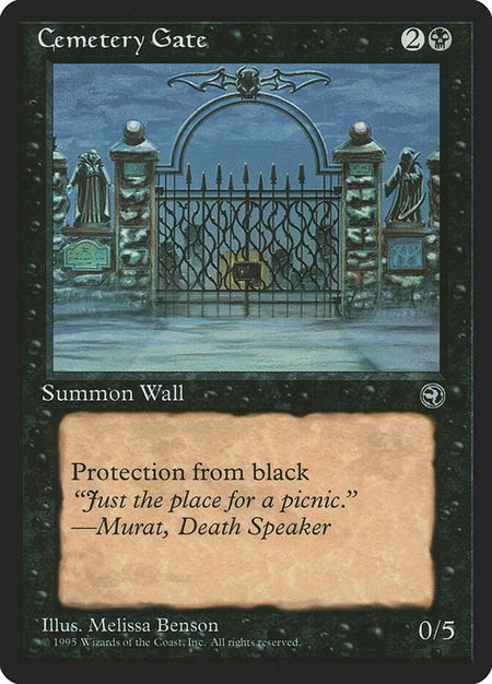 Cemetery Gate [Version 2] - Homelands Magic: The Gathering trading card