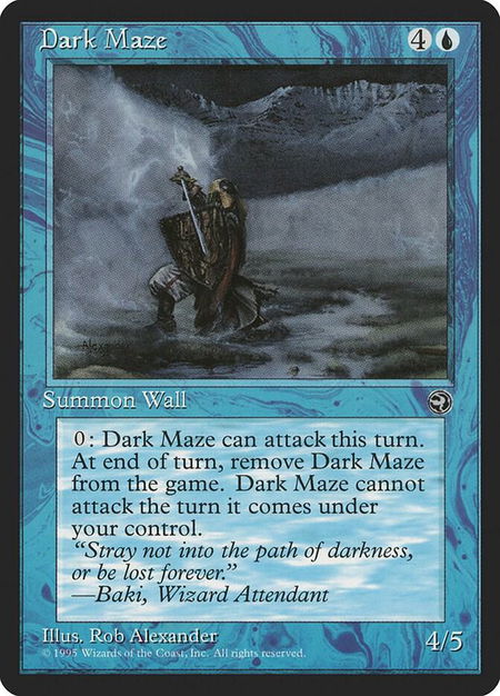 Dark Maze [Version 2] - Homelands Magic: The Gathering trading card