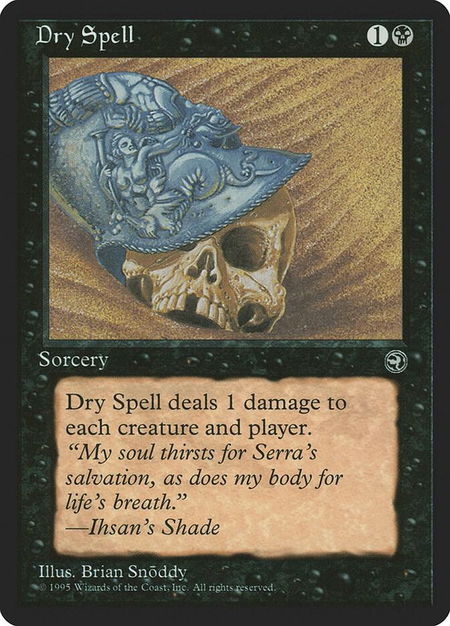 Dry Spell [Version 2] - Homelands Magic: The Gathering trading card