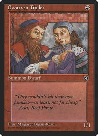 Dwarven Trader [Version 2] - Homelands (HML) #72b - Common Magic: The Gathering Trading Card