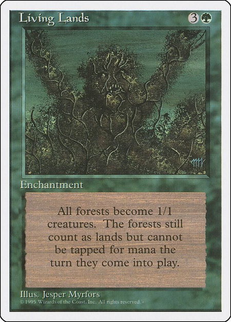 Living Lands - Fourth Edition Magic: The Gathering trading card