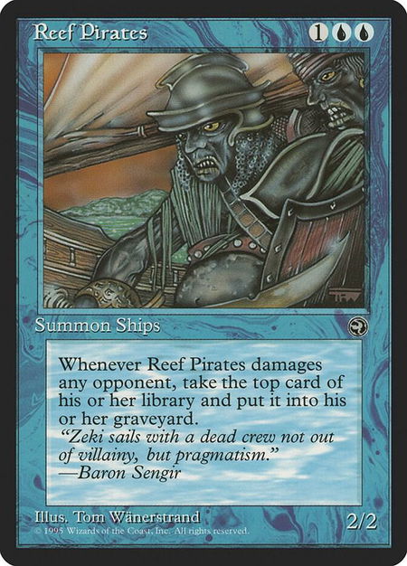 Reef Pirates trading card from Homelands Reef Pirates - Homelands Magic: The Gathering trading card