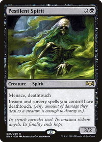 Pestilent Spirit - Ravnica Allegiance (RNA) #81 - Rare Magic: The Gathering Trading Card
