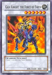 Gaia Knight, the Force of Earth - 5D's 2008 Starter Deck (5DS1) #5DS1-EN042 - Common / Short Print YuGiOh Trading Card