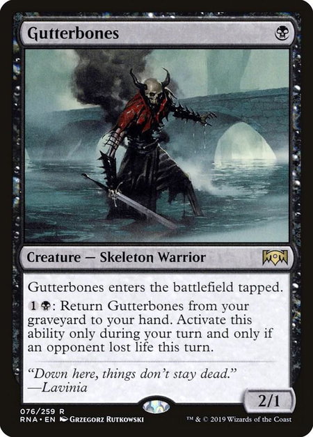 Gutterbones - Ravnica Allegiance Magic: The Gathering trading card