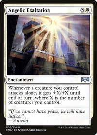 Angelic Exaltation - Ravnica Allegiance (RNA) #2 - Uncommon Magic: The Gathering Trading Card