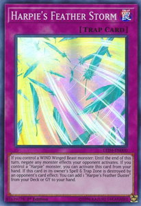 Harpie's Feather Storm - Legendary Duelists: Sisters of the Rose (LED4) #LED4-EN000 - Super Rare YuGiOh Trading Card