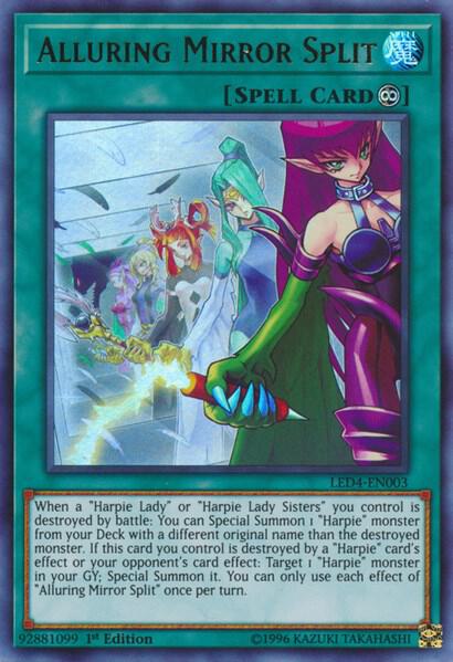 Alluring Mirror Split trading card from Legendary Duelists: Sisters of the Rose Alluring Mirror Split - Legendary Duelists: Sisters of the Rose YuGiOh trading card
