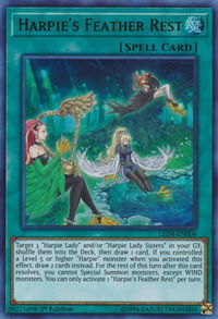 Harpie's Feather Rest - Legendary Duelists: Sisters of the Rose (LED4) #LED4-EN004 - Ultra Rare YuGiOh Trading Card