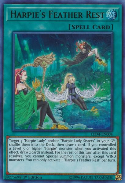 Harpie's Feather Rest - Legendary Duelists: Sisters of the Rose YuGiOh trading card