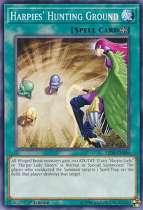 Harpies' Hunting Ground - Legendary Duelists: Sisters of the Rose (LED4) #LED4-EN009 - Common / Short Print YuGiOh Trading Card