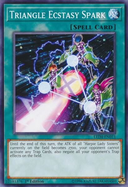 Triangle Ecstasy Spark trading card from Legendary Duelists: Sisters of the Rose Triangle Ecstasy Spark - Legendary Duelists: Sisters of the Rose YuGiOh trading card