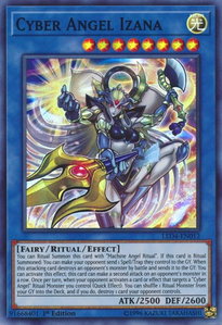 Cyber Angel Izana - Legendary Duelists: Sisters of the Rose (LED4) #LED4-EN012 - Super Rare YuGiOh Trading Card
