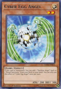 Cyber Egg Angel - Legendary Duelists: Sisters of the Rose (LED4) #LED4-EN013 - Rare YuGiOh Trading Card
