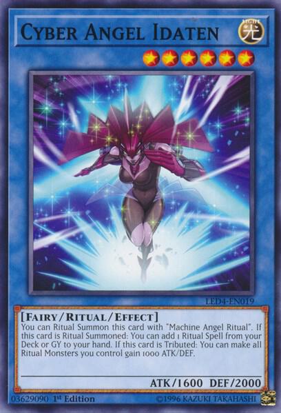 Cyber Angel Idaten trading card from Legendary Duelists: Sisters of the Rose Cyber Angel Idaten - Legendary Duelists: Sisters of the Rose YuGiOh trading card