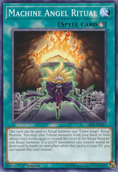 Machine Angel Ritual - Legendary Duelists: Sisters of the Rose YuGiOh trading card