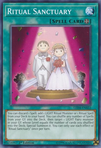 Ritual Sanctuary trading card from Legendary Duelists: Sisters of the Rose Ritual Sanctuary - Legendary Duelists: Sisters of the Rose YuGiOh trading card