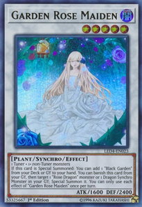 Garden Rose Maiden - Legendary Duelists: Sisters of the Rose (LED4) #LED4-EN023 - Ultra Rare YuGiOh Trading Card