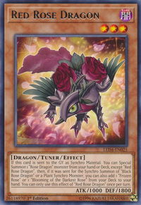 Red Rose Dragon - Legendary Duelists: Sisters of the Rose (LED4) #LED4-EN025 - Rare YuGiOh Trading Card