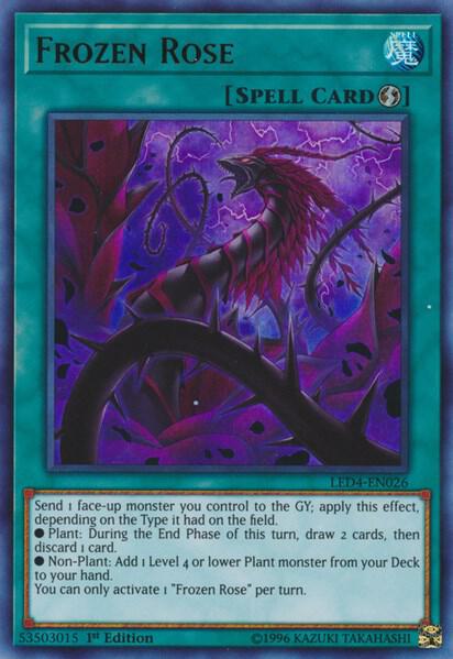 Frozen Rose - Legendary Duelists: Sisters of the Rose YuGiOh trading card