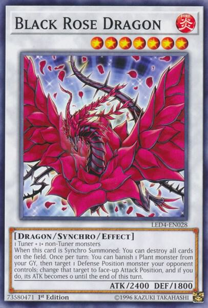 Black Rose Dragon - Legendary Duelists: Sisters of the Rose YuGiOh trading card
