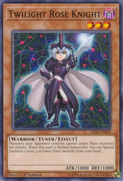 Twilight Rose Knight - Legendary Duelists: Sisters of the Rose YuGiOh trading card