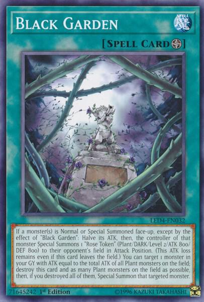 Black Garden - Legendary Duelists: Sisters of the Rose YuGiOh trading card