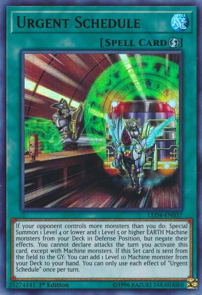 Urgent Schedule - Legendary Duelists: Sisters of the Rose YuGiOh trading card