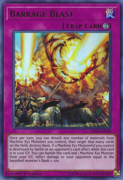 Barrage Blast trading card from Legendary Duelists: Sisters of the Rose Barrage Blast - Legendary Duelists: Sisters of the Rose YuGiOh trading card