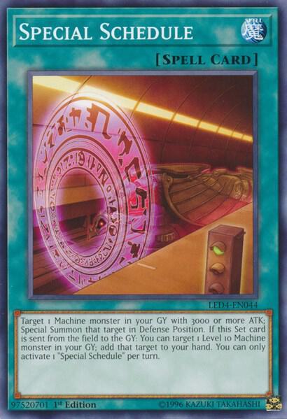 Special Schedule - Legendary Duelists: Sisters of the Rose YuGiOh trading card