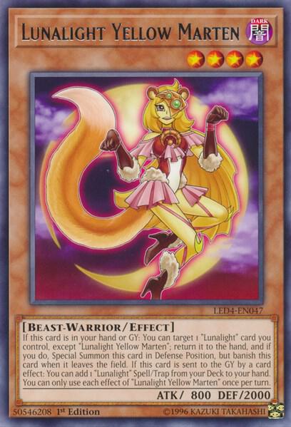 Lunalight Yellow Marten - Legendary Duelists: Sisters of the Rose YuGiOh trading card