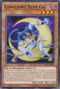 Lunalight Blue Cat - Legendary Duelists: Sisters of the Rose (LED4) #LED4-EN050 - Common / Short Print YuGiOh Trading Card