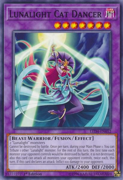 Lunalight Cat Dancer trading card from Legendary Duelists: Sisters of the Rose Lunalight Cat Dancer - Legendary Duelists: Sisters of the Rose YuGiOh trading card