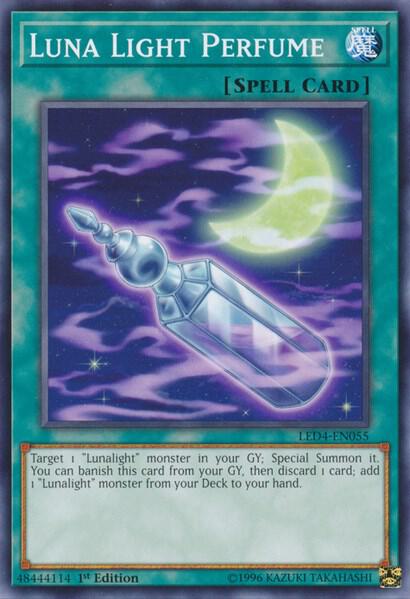 Luna Light Perfume trading card from Legendary Duelists: Sisters of the Rose Luna Light Perfume - Legendary Duelists: Sisters of the Rose YuGiOh trading card