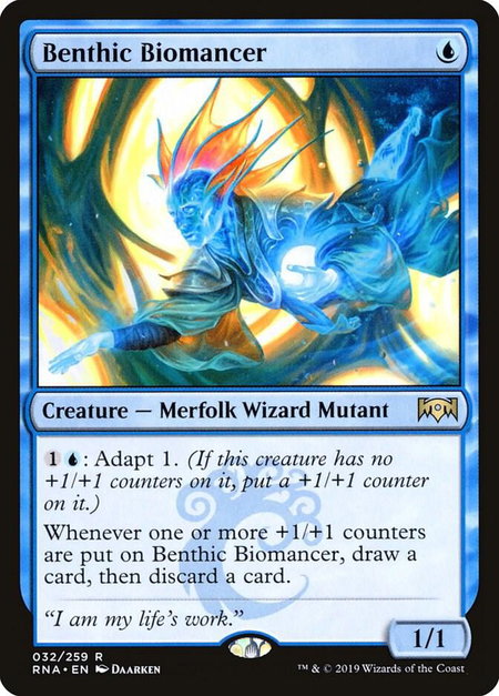 Benthic Biomancer - Ravnica Allegiance Magic: The Gathering trading card