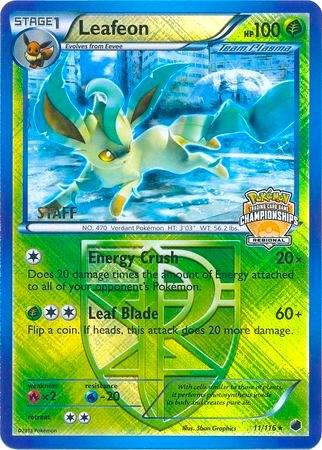 Leafeon - 11/116 (Regional Championships) [Staff] - League & Championship Cards Pokémon trading card