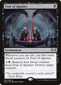 Font of Agonies - Ravnica Allegiance (RNA) #74 - Rare Magic: The Gathering Trading Card