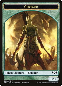 Centaur Token - Ravnica Allegiance (RNA) #5 - Token Magic: The Gathering Trading Card