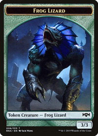 Frog Lizard Token - Ravnica Allegiance (RNA) #6 - Token Magic: The Gathering Trading Card