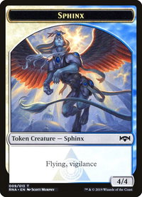Sphinx Token - Ravnica Allegiance (RNA) #9 - Token Magic: The Gathering Trading Card