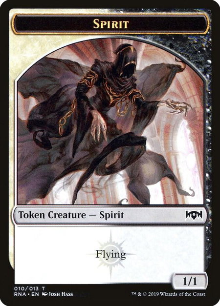 Spirit Token - Ravnica Allegiance Magic: The Gathering trading card