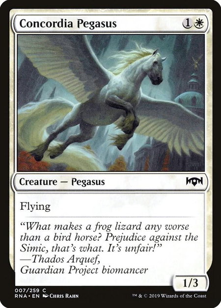 Concordia Pegasus - Ravnica Allegiance Magic: The Gathering trading card