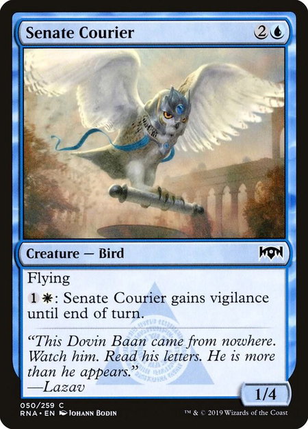 Senate Courier - Ravnica Allegiance Magic: The Gathering trading card