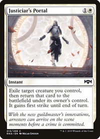 Justiciar's Portal - Ravnica Allegiance (RNA) #13 - Common Magic: The Gathering Trading Card