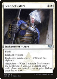 Sentinel's Mark - Ravnica Allegiance (RNA) #20 - Uncommon Magic: The Gathering Trading Card