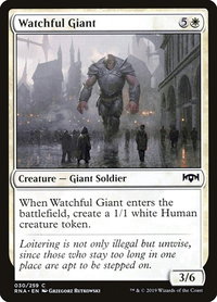 Watchful Giant - Ravnica Allegiance (RNA) #30 - Common Magic: The Gathering Trading Card