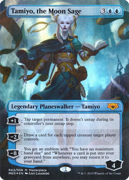 Tamiyo, the Moon Sage trading card from Mythic Edition: Ravnica Allegiance Tamiyo, the Moon Sage - Mythic Edition: Ravnica Allegiance Magic: The Gathering trading card