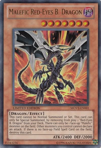 Malefic Red-Eyes B. Dragon - Bonds Beyond Time Movie Pack YuGiOh trading card