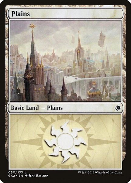 Plains (050) trading card from Ravnica Allegiance: Guild Kits Plains (050) - Ravnica Allegiance: Guild Kits Magic: The Gathering trading card