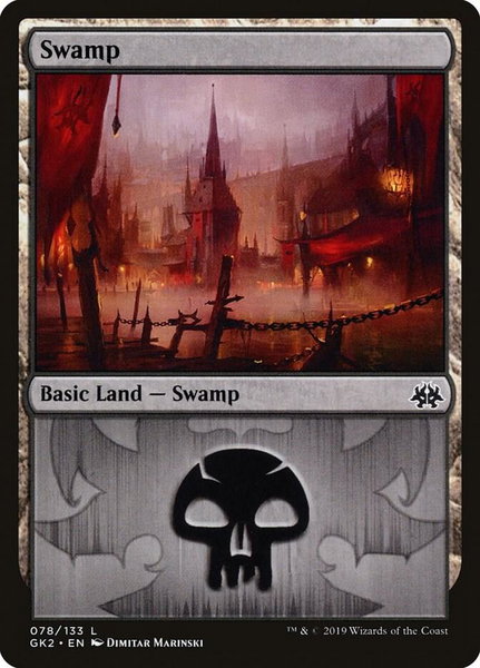 Swamp (078) trading card from Ravnica Allegiance: Guild Kits Swamp (078) - Ravnica Allegiance: Guild Kits Magic: The Gathering trading card
